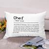 Chef Definition Lumbar Pillow Covers 12x18 Canvas Chef Throw Pillow Case Cover Farmhouse Cushion Covers for Living Room Couch Home Decor view 3