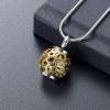 SHEIL Stainless Steel Lantern Crystal Cremation Pendant Memorial Necklace Ash Holder Urn Funeral Keepsake Jewelry,5 view 4