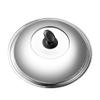 GANFANREN Pan/Pot Lid,Glass Lid/Cover,Pan Lids Stainless Steel Pan Lid Cover Tempered Glass Wok Lid Kitchen Large Size Replacement Pot Lids view 1