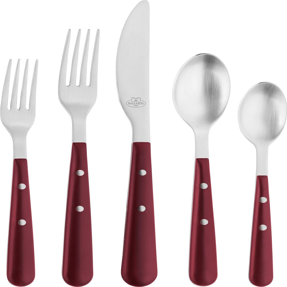 20-pc, ABS, Multiple place set, red