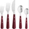 20-pc, ABS, Multiple place set, red view 1