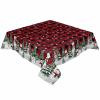 54x54 Inch Rectangle Tablecloth Christmas Tree and Snowman Winter Snowflakes Red Black Plaid Waterproof Table Cloth Spill Proof Washable Table Cloths for Parties Wedding Dining Room view 1