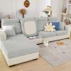 2025 New Wear-Resistant Universal Sofa Cover, Stretch Couch Cushion Slipcovers Replacement, Anti-Slip L Shape Sofa Covers, Chaise Lounge Sofa Slipcover (Weave Light Grey,Large Triple Seat Cover) view 1