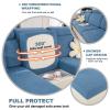 ShowyLive 2025 New Wear-Resistant Universal Sofa Cover, Stretch Couch Cushion Slipcovers Replacement, Anti-Slip L Shape Sofa Covers, Chaise Lounge Sofa Slipcover (Weave Blue,Large Single Seat Cover) view 4