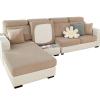 ShowyLive 2025 New Wear-Resistant Universal Sofa Cover, Stretch Couch Cushion Slipcovers Replacement, Anti-Slip L Shape Sofa Covers, Chaise Lounge Sofa Slipcover (Weave Camel,Large Single Seat Cover) view 1