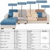 ShowyLive 2025 New Wear-Resistant Universal Sofa Cover, Stretch Couch Cushion Slipcovers Replacement, Anti-Slip L Shape Sofa Covers, Chaise Lounge Sofa Slipcover (Weave Camel,Large Single Seat Cover) view 4