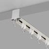 ZAQYCM Recessed Flexible Ceiling Curtain Track Room Divider, Metal Aluminum Curved Drapery Rod for Heavy Curtains/French Doors/Grommet Drapes/Nursery (Size : 9m/29.5ft) view 1