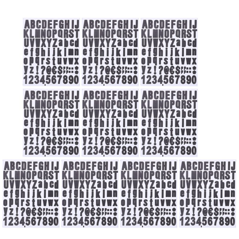 Housoutil Busy Sign for Office Door 10 Sheets Adhesive Letter Stickers Letter Decals for Scrapbooking White Mailbox Number Stickers