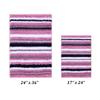 Better Trends Griffie Collection 100% Polyester Tufted Bath Rug, 2 PC Set (17" x 24" | 24" x 36"), Purple view 3