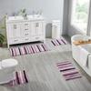 Better Trends Griffie Collection 100% Polyester Tufted Bath Rug, 4 PC Set (17" x 24" | 20" x 20" | 20" x 32" | 20" x 60"), Purple view 1