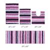 Better Trends Griffie Collection 100% Polyester Tufted Bath Rug, 4 PC Set (17" x 24" | 20" x 20" | 20" x 32" | 20" x 60"), Purple view 2