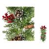 Alipher Christmas Garland Artificial Pine Needle Garland Christmas Decoration Garland Handmade Christmas Teardrop Swag Christmas Wreath for Christmas Decor (Swag) view 4