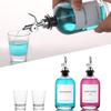 HomeFeel Mouthwash Dispenser for Bathroom, 12.7 oz, 2 Pack - Glass Mouthwash Bottle with 304 Stainless Steel Spout & Minimalist Labels, Style Mouthwash Container, Silver view 4