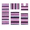 Better Trends Griffie Collection 100% Polyester Tufted Bath Rug, 5 PC Set (17" x 24" | 20" x 20" | 20" x 32" | 24" x 36" | 20" x 60"), Purple view 1
