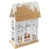 Factory Direct Craft Snowy Colonial Metal Saltbox House for Christmas Village Displays and Home Decor view 2