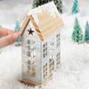 Factory Direct Craft Snowy Colonial Metal Saltbox House for Christmas Village Displays and Home Decor view 4