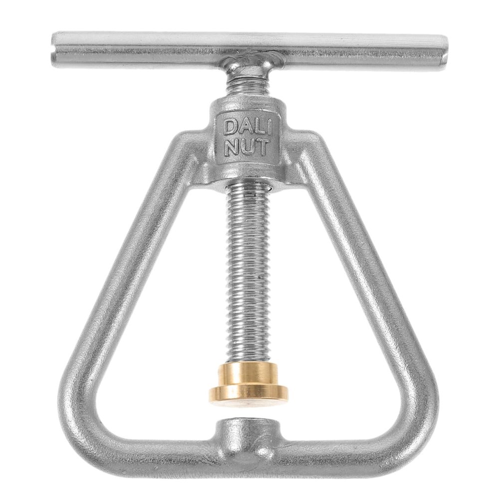 Hemoton Stainless Steel Nut Cracker for Walnuts and Pecans - Heavy Duty Nutcracker Tool for Black Walnuts and Macadamia Nuts - Easy to Use Kitchen Gadget for All Nuts