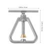 Hemoton Stainless Steel Nut Cracker for Walnuts and Pecans - Heavy Duty Nutcracker Tool for Black Walnuts and Macadamia Nuts - Easy to Use Kitchen Gadget for All Nuts view 3