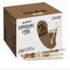 Sorbos Edible Straws, Coffee Flavored, Sustainable, Individually Packaged, No Plastic, No Allergens, No Gluten, No PFAS, Eco Friendly, 7.4 inches long (Pack of 200) view 1