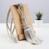 2pcs Crystal Curtain Tie Tassel Beaded Hanging Rope Tie Home Decor Gold Curtains Cord Holder Buckle Bandage Room Accessories,Gold,4pcs view 4