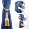 1PC Curtain Tieback Tassel Rope Window Accessories Crystal Beaded Gold Decorative Cord for Curtains Buckle Rope Room Accessories,Gold,1pcs view 4