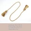 1Pc Golden Tassels Curtain Clamp Tieback Home Decoration Modern Holder Curtains Tie Back Room Accessories Tiebacks,Charcola,2Pcs view 2