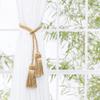 1Pc Golden Tassels Curtain Clamp Tieback Home Decoration Modern Holder Curtains Tie Back Room Accessories Tiebacks,Charcola,2Pcs view 3