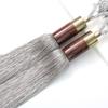 Light Luxury Curtain Hanging Ball Curtain Tieback Tassel Bandages Curtain Accessories,Grey,4pcs view 1