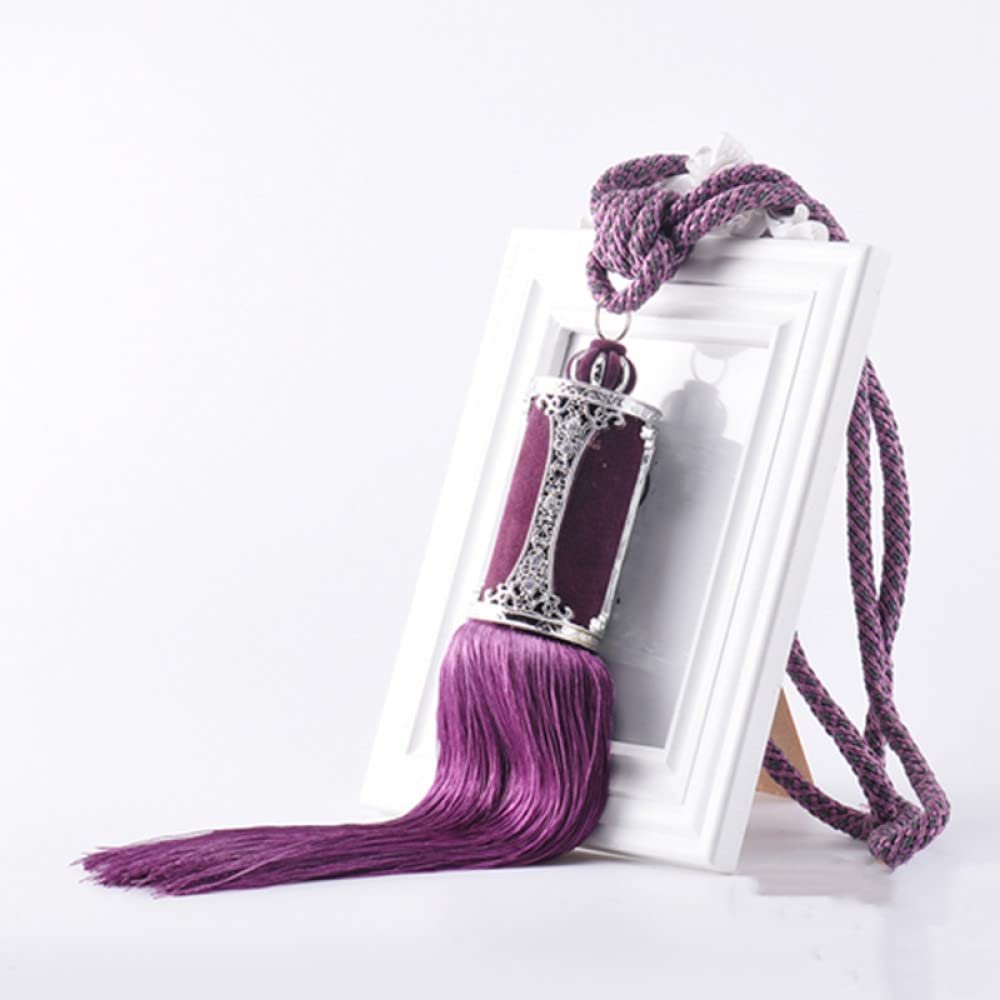 2 Pcs Long Curtains Tassels Hanging Balls Curtains Tassels Curtain Tiebacks Bandages Curtain Accessories,06