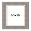 10x15 Frame Grey Real Wood Picture Frame Width 2.75 Inches | Interior Frame Depth 0.5 Inches | Linus Contemporary Photo Frame Complete with UV Acrylic, Foam Board Backing & Hanging Hardware view 1