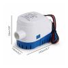 Mini Power Small Pump 2X Automatic Submersible Boat Bilge Water Pump 12V Auto with Float Switch Outlet view 3