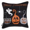 Pillow Perfect Halloween Outdoor/Indoor Reversible Throw Pillow in Pumpkin Spell, 18" x 18" view 1