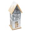 Factory Direct Craft Snowy Metal Saltbox House for Christmas Village Displays and Home Decor view 2