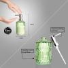 TISUZXCV Diamond Design 12 Oz Purple Glass Soap Dispenser,Refillable Lotion Soap Dispenser for Bathroom, Kitchen, Hand Soap, Dish Soap,Shampoo, Ideal for Bathroom Countertop. (Purple) view 2