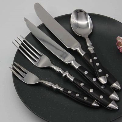 Black Silverware Set for 10, Food-Grade Stainless Steel Flatware Cutlery Set Tableware Eating Utensils Family Gatherings & Daily Use Wedding Christmas Party Halloween Kitchen Restaurant 50 Pieces