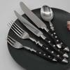 Black Silverware Set for 10, Food-Grade Stainless Steel Flatware Cutlery Set Tableware Eating Utensils Family Gatherings & Daily Use Wedding Christmas Party Halloween Kitchen Restaurant 50 Pieces view 1