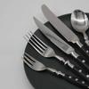 Black Silverware Set for 10, Food-Grade Stainless Steel Flatware Cutlery Set Tableware Eating Utensils Family Gatherings & Daily Use Wedding Christmas Party Halloween Kitchen Restaurant 50 Pieces view 3