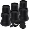 DEDU Bed Risers 6 Inch Heavy Duty 6 Pack, Furniture Risers with Caster Pads Supports Up to 6600 Lbs, Round Couch Risers for Sofas, Desk (Black) view 1