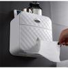 Toilet Tissue Box Tissue Rack Toilet Home Punch-free Wall-mounted Drawer Paper Box Roll Paper Tube (Color : Glacier Grey) view 3