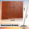 Geyee Leather Guest Book and Pen Stand Set, 10.5" x 8" Embossed Guests Sign in Book Registry Book for Funeral, Wedding Reception, Vacation Homes and Events, 80 Sheets (Brown) view 2