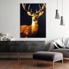 Sense Canvas Deer 8 Canvas Art - Home Decor Wall Art Print Poster Painting Large 30x40 / 1.5" view 2