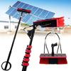 water fed pole kit window cleaning brush outdoor Telescopic Window Washing Equipment, Cleaning Photovoltaic And Solar Panels, Window Cleaning Pole, Multi Purpose Water Spray Brus (Size : 29FT/9M) view 1