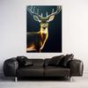 Sense Canvas Deer 15 Canvas Art - Home Decor Wall Art Print Poster Painting Large 30x40 / 1.5" view 2