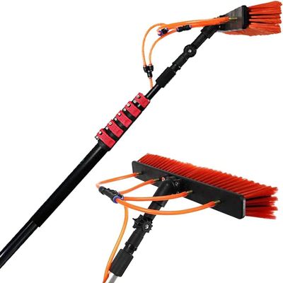 water fed pole kit window cleaning brush outdoor Window Cleaning Pole Kit, Water Fed Telescopic Brush, Extendable Cleaner Conservatory Roof, Cleaning Photovoltaic And Solar Panels (Size : 12FT/3.6M)