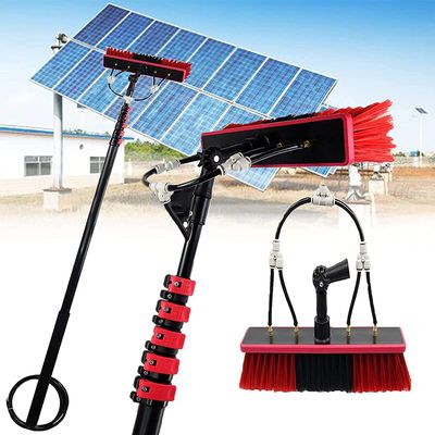 water fed pole kit window cleaning brush outdoor Telescopic Window Washing Equipment, Cleaning Photovoltaic And Solar Panels, Window Cleaning Pole, Multi Purpose Water Spray Brus (Size : 24FT/7.2M)