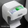 Bathroom Toilet Storage Box Paper Holders Organizer Tissue Box With Drawer Wall Mounted Waterproof Bathroom Accessories (Color : Pink) view 3