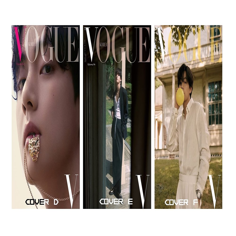 DREAMUS Vogue Magazine OCT 2022 BTS V [D,E,F] (Cover D), SMK1348