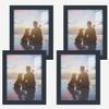 Renditions Gallery Photo Frames 8x10 inch Picture Frame Set of 4 High-end Modern Style, Made of Solid Wood and High Definition Glass Ready for Wall and Tabletop Photo Display, Navy Frame view 1