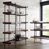 KIRANDY Solid Wood Bookshelf Display Rack, Floor-to-Ceiling Simple Living Room Rack, Retro Partition Multi-Layer Bookcase Shelf (L80-W30-H175cm 5layer) view 2