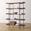 KIRANDY Solid Wood Bookshelf Display Rack, Floor-to-Ceiling Simple Living Room Rack, Retro Partition Multi-Layer Bookcase Shelf (L80-W30-H175cm 5layer) view 4